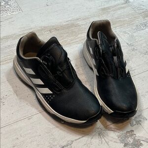 Adidas Men's Black and White Athletic Shoes Golf Cleats Size 6.5